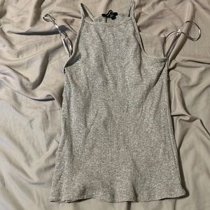 grey racerback tank